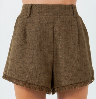 Fray Tweed Shorts